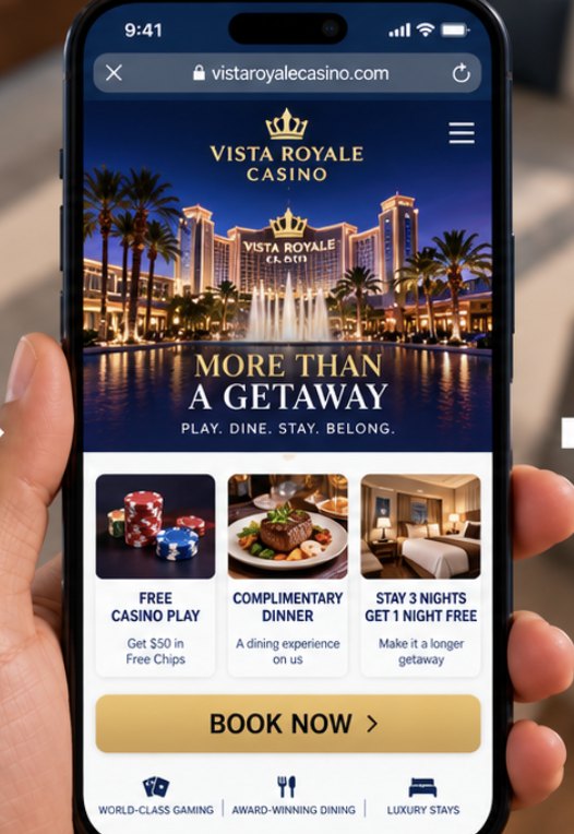 Casino landing page